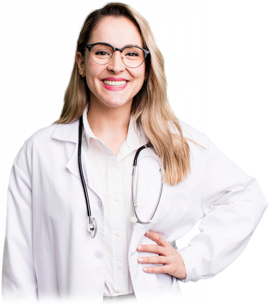 nurse smiling